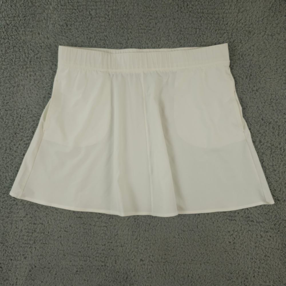 T by Talbots Skirt Womens 2X White Lightweight Pull On Tennis Golf Casual Pocket
